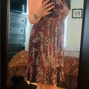 Floral Michael Kors V-Neck Dress